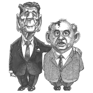 Reagan and Gorbachev by Terry Mosher
